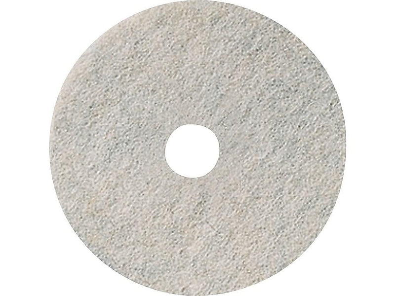 3M Natural Blend 27" Burnish Floor Pad, White, 5/Carton