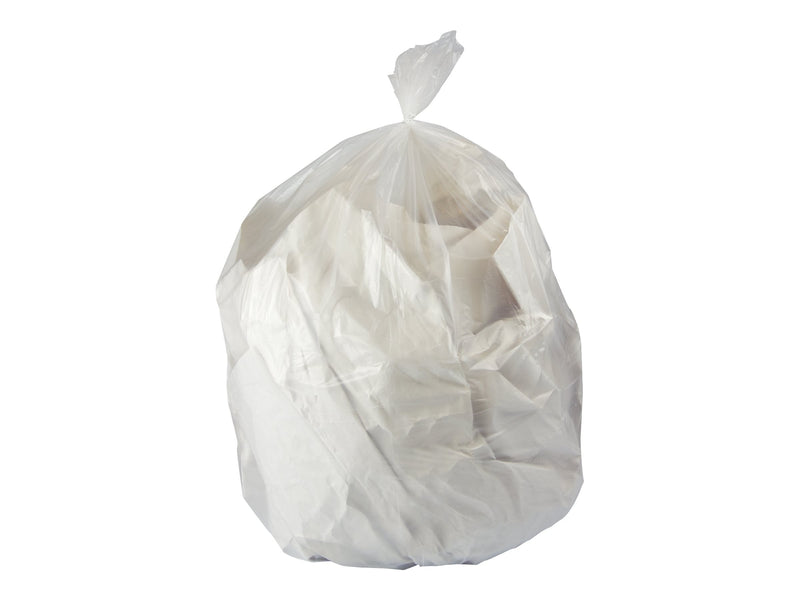 Heritage 16 Gallon Industrial Trash Bag, 24" X 32", Low Density, 0.7 Mil, Clear, 500 Bags/box (H4832HC R01)