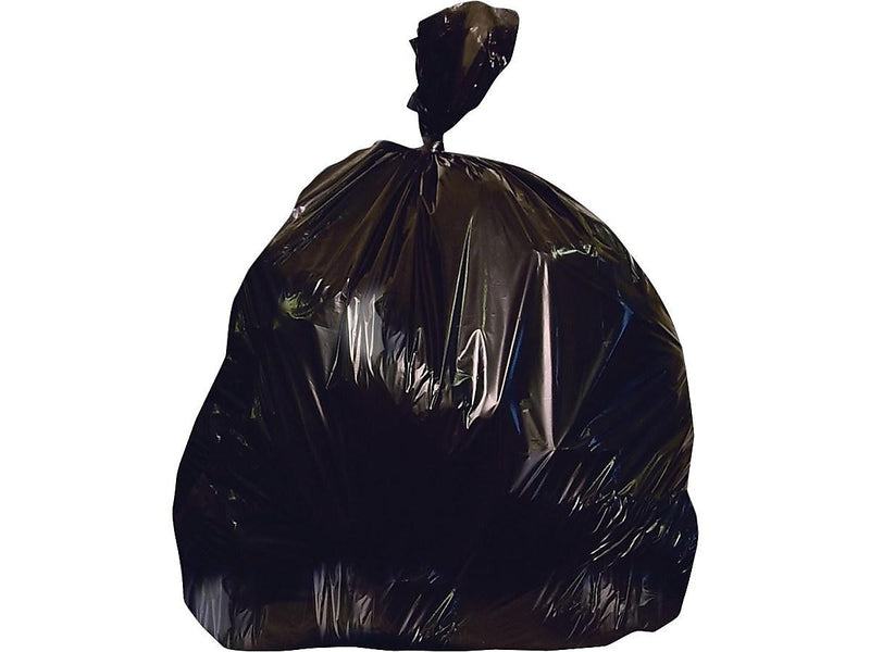 Heritage 50-56 Gallon Industrial Trash Bag, 43" X 47", Low Density, 1.7 Mil, Black, 100 Bags/box (H8647WK X01)