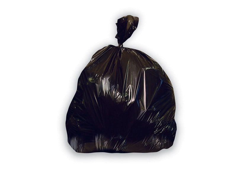 Heritage 50-56 Gallon Industrial Trash Bag, 43" X 48", High Density, 22 Mic, Black, 150 Bags/box, 6 Rolls (Z8648WK R01)