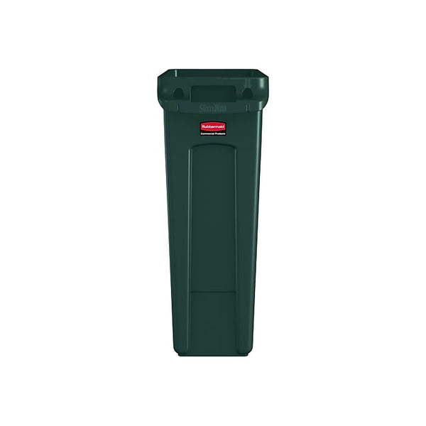 Rubbermaid Slim Jim Plastic Indoor Recycling Bin, 23 Gallon, Green