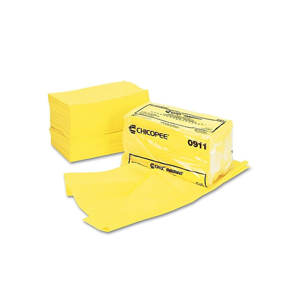 Chicopee Masslinn Viscose Dusting Cloths, Yellow, 24" x 24", 100/Carton
