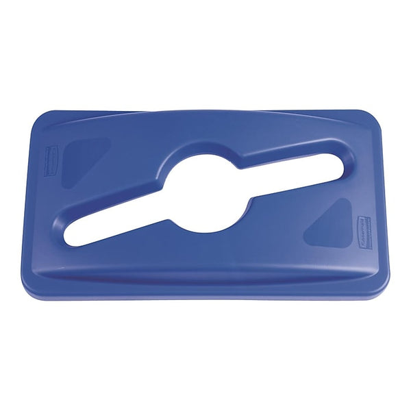 Rubbermaid Slim Jim Indoor Lid, Blue Plastic, 23 Gallon