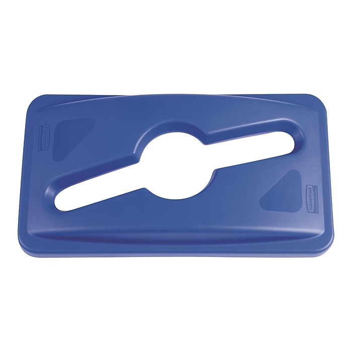 Rubbermaid Slim Jim Indoor Lid, Blue Plastic, 23 Gallon