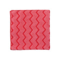 Rubbermaid HYGEN Microfiber Cleaning Rags, 16" x 16", Red, 12 Rags/Pack