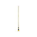 Rubbermaid Gripper 60" Wood Wet Mop Handle, Yellow/Natural