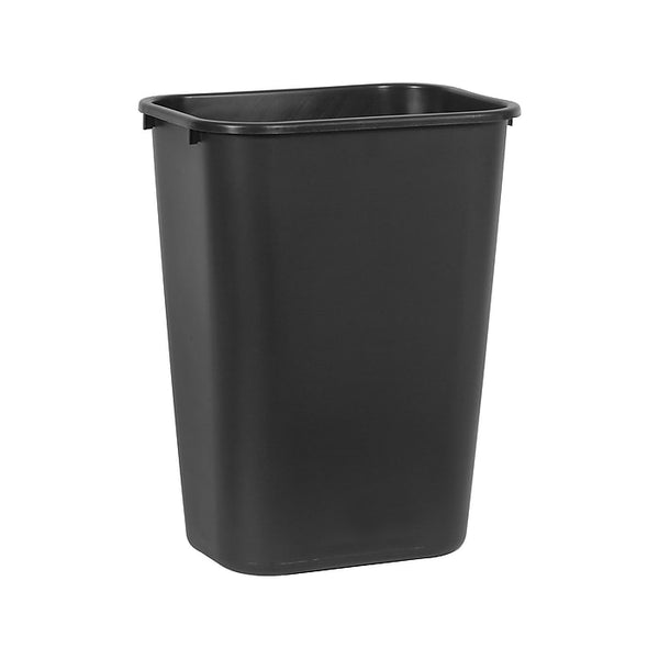 Rubbermaid Soft Molded Plastic Wastebasket, Rectangular, 10 1/4 Gallon, 19 7/8"H x 15 1/4"W x 11"D