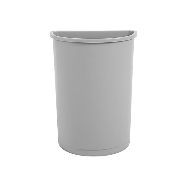 Rubbermaid Untouchable Indoor, Outdoor Trash Can w/ no Lid, Gray Polyethylene, 21 Gal.
