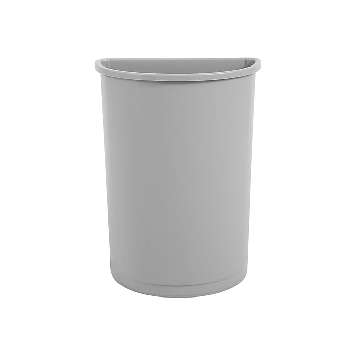 Rubbermaid Untouchable Indoor, Outdoor Trash Can w/ no Lid, Gray Polyethylene, 21 Gal.