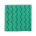 Rubbermaid HYGEN Microfiber Cleaning Cloths, 16" x 16", Green, 12 Cloths/Pack