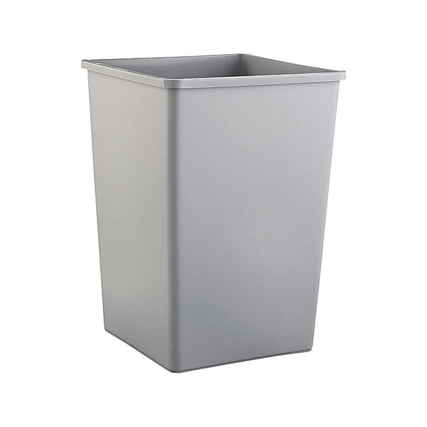 Rubbermaid Untouchable Indoor/Outdoor Trash Can, Gray Resin, 35 Gal.