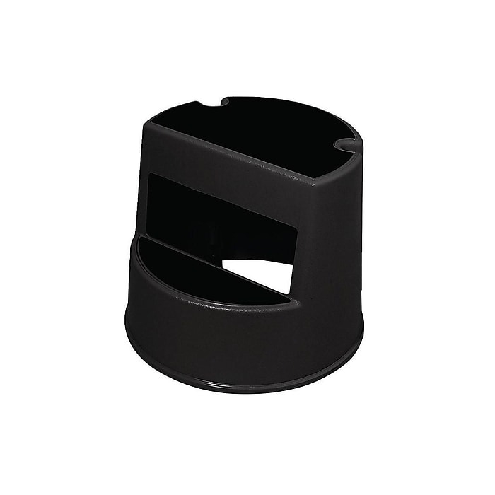 Rubbermaid 1.08'H Plastic Step Stool, black