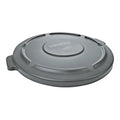 Rubbermaid BRUTE Indoor Lid, Gray Polyethylene, 32 Gal.