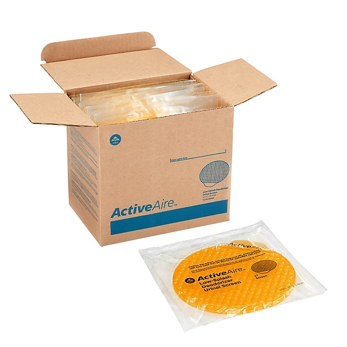 ActiveAire™ Urinal Screen, Sunscape Mango Scent, Yellow, 12/Pack