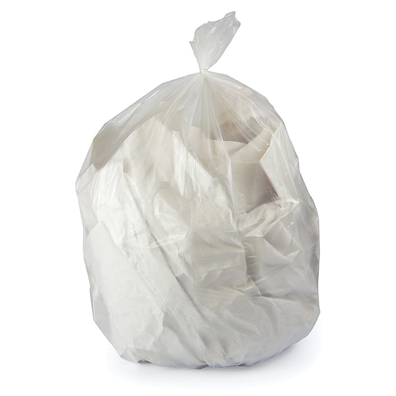 Heritage 56 Gallon Industrial Trash Bag, 43" X 47", Low Density, 0.7 Mil, Clear, 100 Bags/carton