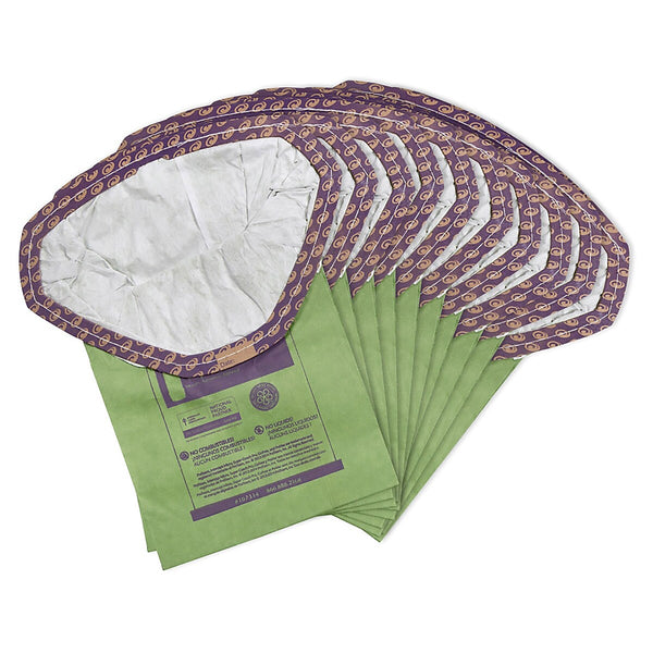 ProTeam Intercept Micro Filter Bags, Green/Purple, 10/Pk