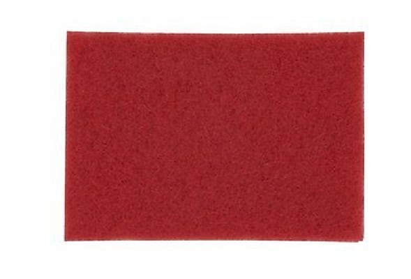 3M Buffing Floor Pad, Red, 10/Carton