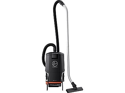 Hoover Commercial Cordless Backpack Vacuum, Black/orange