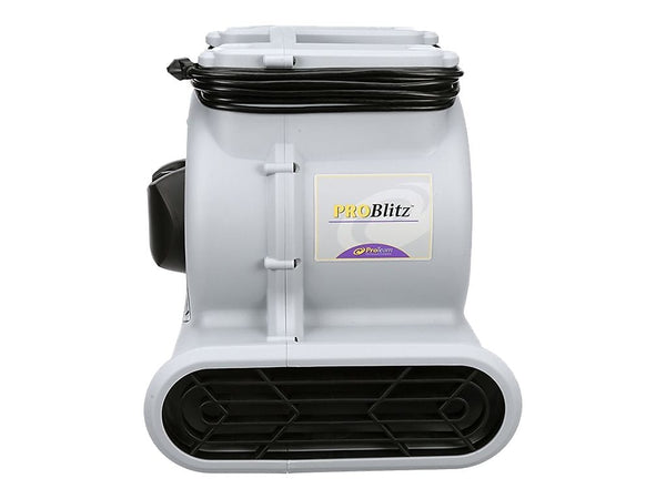 ProTeam ProBlitz Airmover 18.23" Portable Fan, 3-Speed, Light Gray/Black
