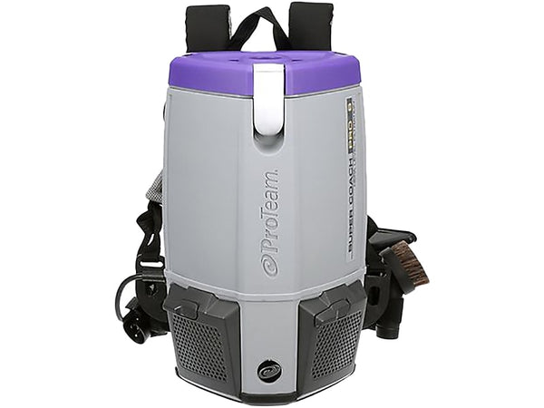 ProTeam Super Coach Pro 6 Backpack Vacuum, Purple/Gray