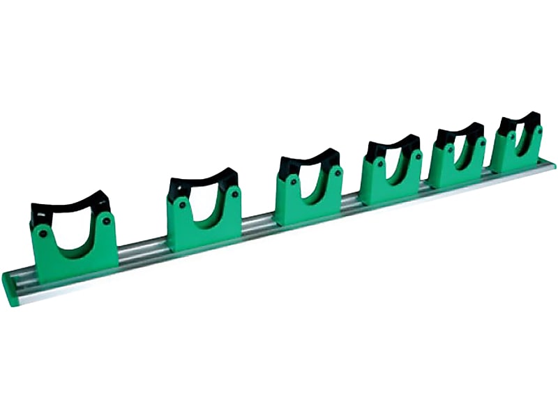 Unger Hang Up 28" Cleaning Tool Holder, Silver/green