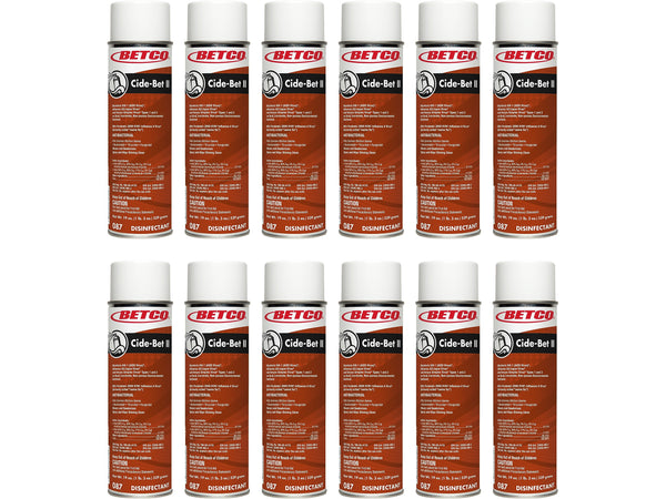 Betco Cide-Bet II Disinfectant Foam Aerosol Can, Floral, 19 oz., 12/Carton