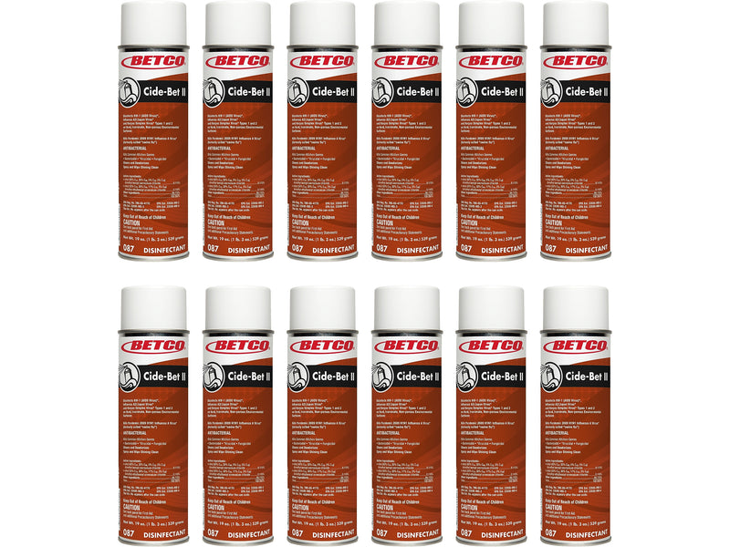 Betco Cide-Bet II Disinfectant Foam Aerosol Can, Floral, 19 oz., 12/Carton