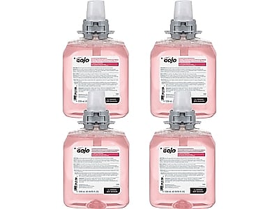 GOJO Luxury Foaming Hand Soap Refill for FMX12 Dispenser, Cranberry Scent, 1250 ml., 4/Carton