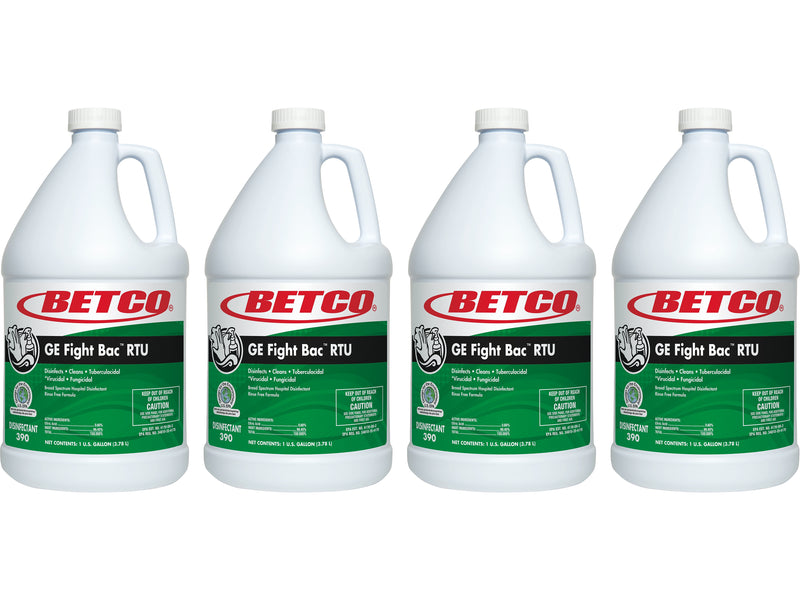 Betco GE Fight Bac RTU Disinfectant, Fresh, 128 Oz., 4/CT
